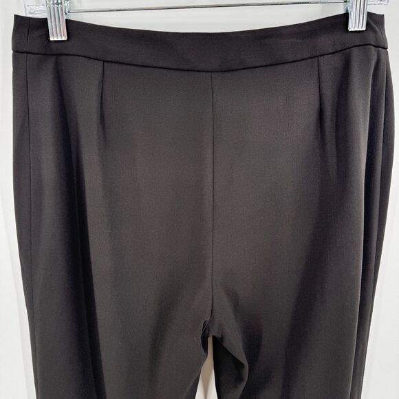 BODEN Brown Gray Pleated Wool Bootcut Trouser Slacks Size 10 - Picture 4 of 6